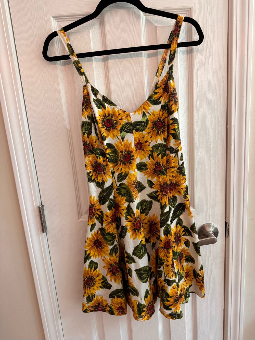 Vintage Sunflower Fit & Flare Romper One Size